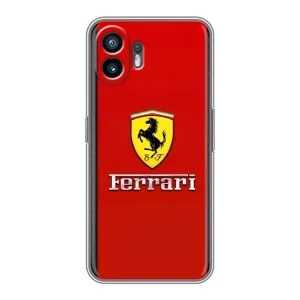 Силиконовый бампер с картинкой машины на Samsung Galaxy XCover7 Pro (Ferrari Logo)