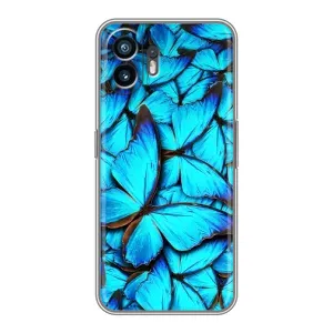 Силиконовый бампер с картинкой животных для Samsung Galaxy XCover7 Pro (Крылья бабочек)