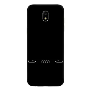Силиконовый бампер с картинкой машины на Samsung Galaxy J5 2017, (J530F европейская версия) (Силует Audi)