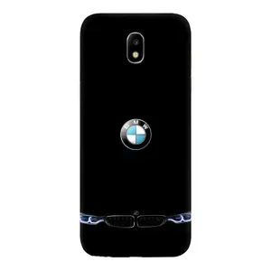 Силиконовый бампер с картинкой машины на Samsung Galaxy J5 2017, (J530F европейская версия) (Черный BMW)