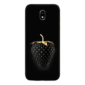 Чехол с изображением вкусной еды для Samsung Galaxy J5 2017, (J530F европейская версия) (Чёрная клубника)