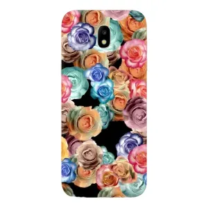 Чохли з тематикою "КВІТИ" на Samsung Galaxy J5 2017, (J530F европейская версия) (Квіти на чорному)