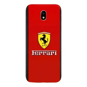 Силиконовый бампер с картинкой машины на Samsung Galaxy J5 2017, (J530F европейская версия) (Ferrari Logo)