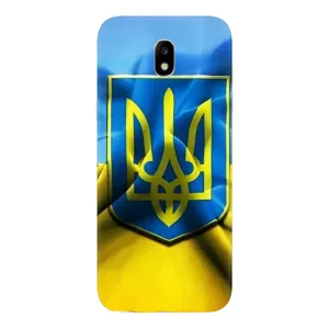 Чехол с картинкой (Патриотический ГЕРБ) на Samsung Galaxy J5 2017, (J530F европейская версия) (Герб и Флаг Украины)