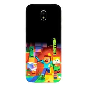 Чехлы для Samsung Galaxy J5 2017, (J530F европейская версия) (Персонажи Майн Крафт) (Герой Майнкрафт)