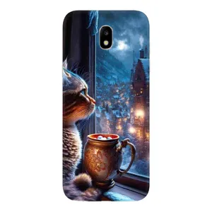 Чохли на Новий Рік Samsung Galaxy J5 2017, (J530F европейская версия) (Кіт новорічний)
