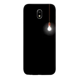 Чехол с картинками на черном фоне для Samsung Galaxy J5 2017, (J530F европейская версия) (Лампочка)