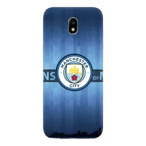 Силиконовые Чехлы принт Футбол на Samsung Galaxy J5 2017, (J530F европейская версия) (ManCity)