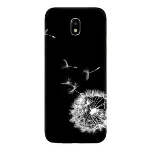 Силіконовий Чохол з кульбабками на Samsung Galaxy J5 2017, (J530F европейская версия) (Кульбабка на чорному)