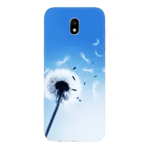 Силіконовий Чохол з кульбабками на Samsung Galaxy J5 2017, (J530F европейская версия) (Кульбабка на блакитному)