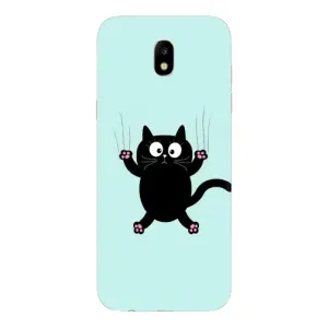 Силиконовый чехол с котиком для Samsung Galaxy J5 2017, (J530F европейская версия)