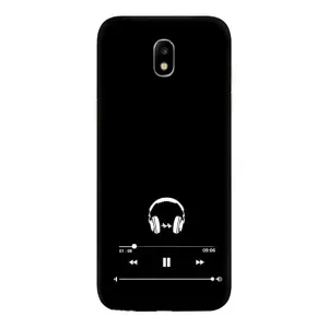 Чехол с картинками на черном фоне для Samsung Galaxy J5 2017, (J530F европейская версия) (Плеер)