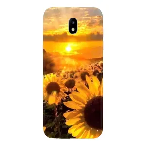 Чохол з Квітами для Samsung Galaxy J5 2017, (J530F европейская версия) (поле соняшників)
