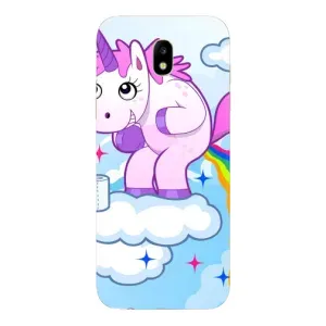 Чехол Unicorn на Samsung Galaxy J5 2017, (J530F европейская версия) (Радуга единорожка)