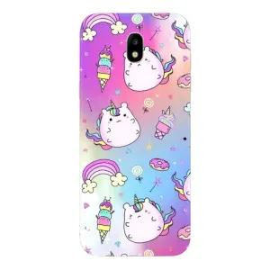 Чехол Unicorn на Samsung Galaxy J5 2017, (J530F европейская версия) (Радуга и Единорог)