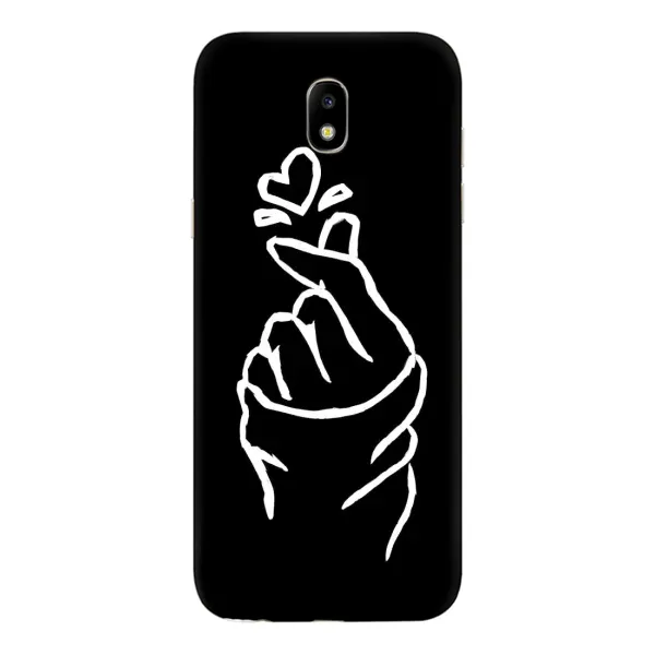 Чехол с рисунком «Сердце на черном» для Samsung Galaxy J5 2017 (J530F EU)