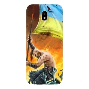 Чехол с картинкой (Патриотический КОЗАК) на Samsung Galaxy J5 2017, (J530F европейская версия) (Сильный Козак)