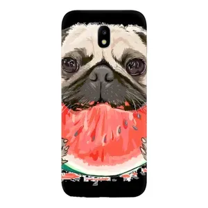 Чохол (ТПУ) Милі песики для Samsung Galaxy J5 2017, (J530F европейская версия) (Смішний Мопс)