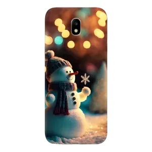 Чохли на Новий Рік Samsung Galaxy J5 2017, (J530F европейская версия) (Сніговик святковий)