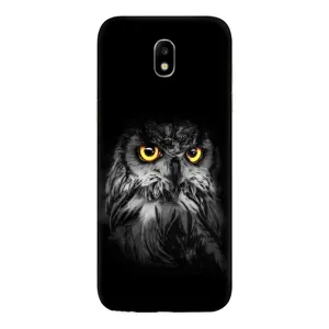 Чохли з принтом СОВИ для Samsung Galaxy J5 2017, (J530F европейская версия) (Сова на чорному)