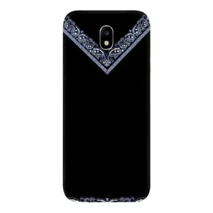 Силиконовый Чехол на Samsung Galaxy J5 2017, (J530F европейская версия) (Воротник вышиванки)
