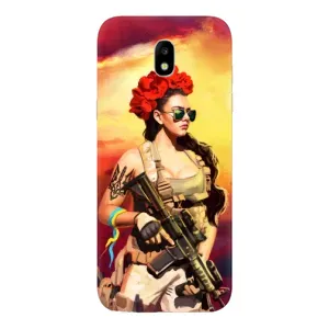 ЗСУ Чехлы (TPU) для Samsung Galaxy J5 2017, (J530F европейская версия) (Женщина солдат)