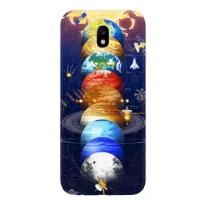 Чехол (ТПУ) с планетами на Samsung Galaxy J7 2017 (J730F европейская версия) (Арт планети)