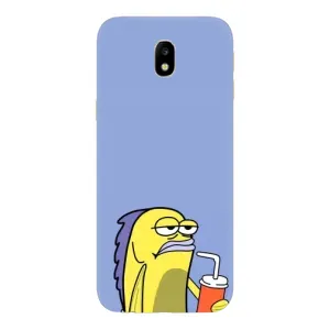 Бампер с принтом Мемы для Samsung Galaxy J7 2017 (J730F европейская версия) (Безразличие)