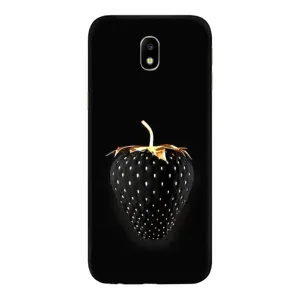Чехол с изображением вкусной еды для Samsung Galaxy J7 2017 (J730F европейская версия) (Чёрная клубника)