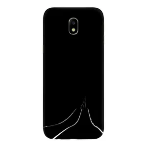 Чехол с картинками на черном фоне для Samsung Galaxy J7 2017 (J730F европейская версия) (Дорога)