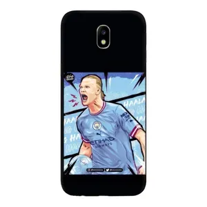 Чехлы с принтом для Samsung Galaxy J7 2017 (J730F европейская версия) Футболист (гол Эрлинг Холланд)