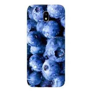 Чехол с изображением вкусной еды для Samsung Galaxy J7 2017 (J730F европейская версия) (Голубика)
