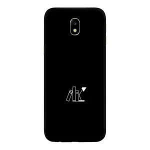 Чехол с картинками на черном фоне для Samsung Galaxy J7 2017 (J730F европейская версия) (Книжки)