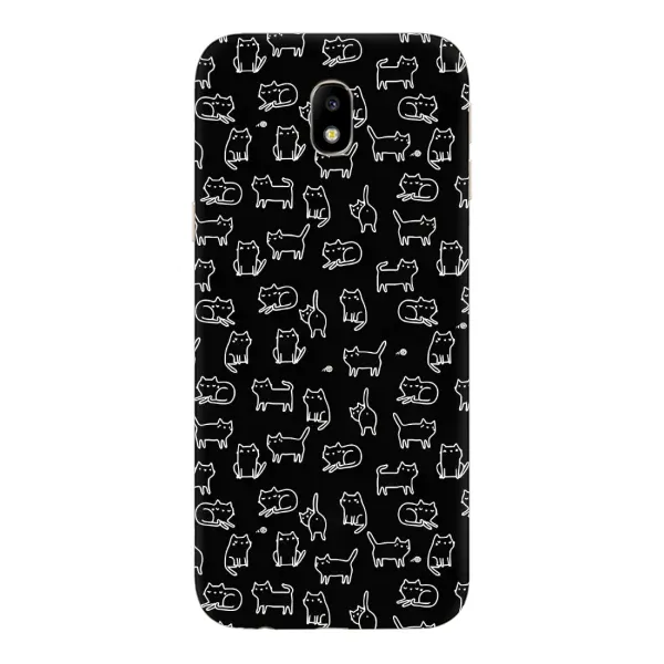Чехол с рисунком «Котики на черном» для Samsung Galaxy J7 2017 (J730F EU) Чехол с рисунком «Котики на черном» для Samsung Galaxy J7 2017 (J730F EU)