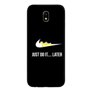Силиконовый Чехол на Samsung Galaxy J7 2017 (J730F европейская версия) с картинкой Nike (Later)