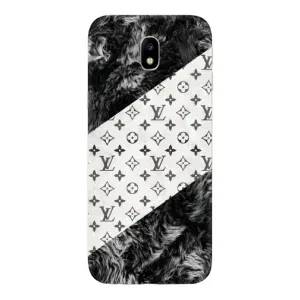Чехол Стиль Louis Vuitton на Samsung Galaxy J7 2017 (J730F европейская версия) (LV на белом)