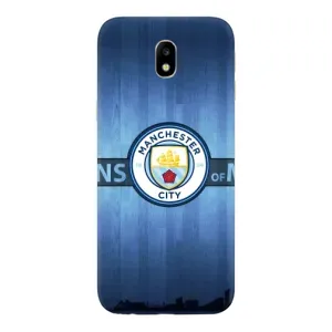 Силиконовые Чехлы принт Футбол на Samsung Galaxy J7 2017 (J730F европейская версия) (ManCity)