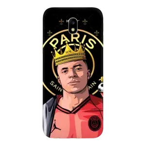 Чохол (TPU) з Футболістом на Samsung Galaxy J7 2017 (J730F европейская версия) (Mbappe King)