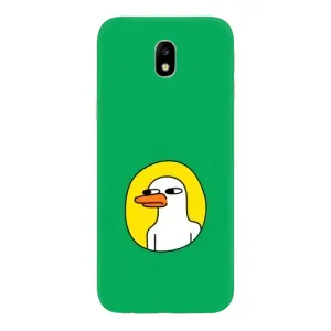 Бампер с принтом Мемы для Samsung Galaxy J7 2017 (J730F европейская версия) (Мем Утка)