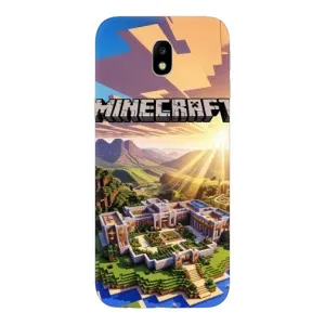 Чехол майнкрафт для Samsung Galaxy J7 2017 (J730F европейская версия) (MINECRAFT)