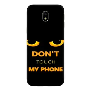 Чехол с Прикольным принтом на Samsung Galaxy J7 2017 (J730F европейская версия) (Не трогай мой телефон)
