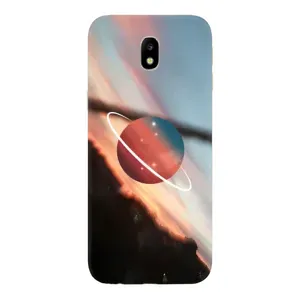 Чехол (ТПУ) с планетами на Samsung Galaxy J7 2017 (J730F европейская версия) (Сатурн)