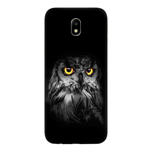 Чехол с рисунком «Сова на чёрном» для Samsung Galaxy J7 2017 (J730F EU) Чехол с рисунком «Сова на чёрном» для Samsung Galaxy J7 2017 (J730F EU)