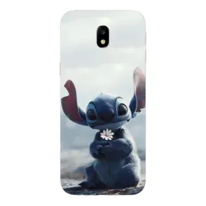 Чехол с рисунком «Стич с цветочком» для Samsung Galaxy J7 2017 (J730F EU)