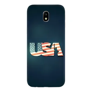 Чехол Флаг USA для Samsung Galaxy J7 2017 (J730F европейская версия) (USA)