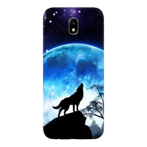 Чохол з Вовком на Samsung Galaxy J7 2017 (J730F европейская версия) (Виє на місяць)