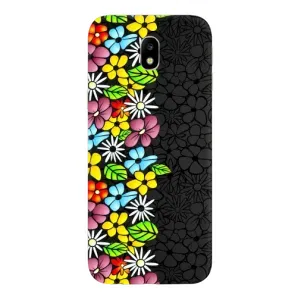 Чохол з Квітами для Samsung Galaxy J7 2017 (J730F европейская версия) (Яскраві квіти)
