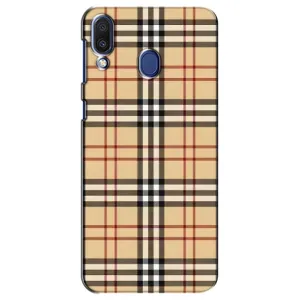 Чехол с рисунком «Burberry стиль» для Samsung Galaxy M20 (M205)