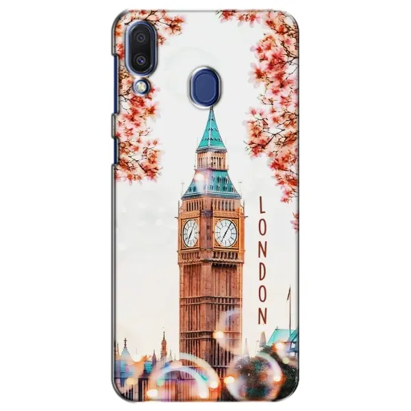 Чехол с рисунком «Часы Лондон» для Samsung Galaxy M20 (M205)