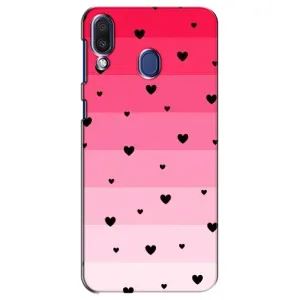 Чехлы с тематикой "Маленькие Сердечки" на Samsung Galaxy M20 (M205) (Чорные сердечки)